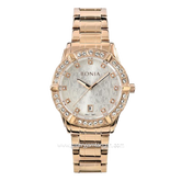 BONIA BNB10651-2517S Rosegold Dial White Stainless Steel